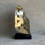 Mask Sculpture On Stand- Polished Bronze Image 5