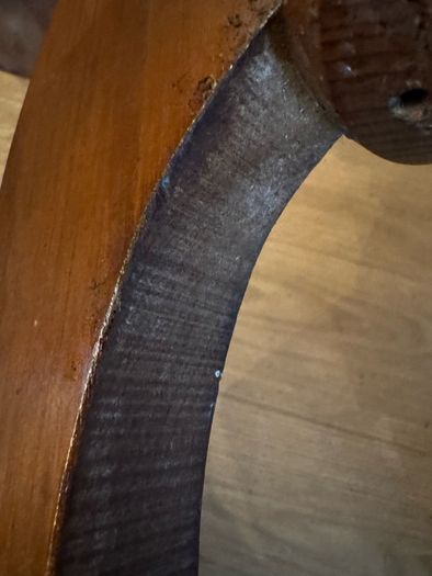 19th Century Antique Pine and Elm Small Tavern Table with Rotating Top