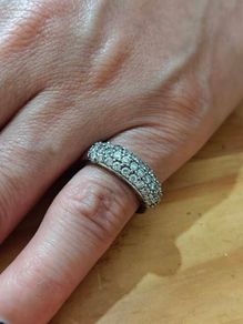 Sterling Silver Ring - Size L - Stamped for Silver (S80)