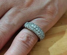 Sterling Silver Ring - Size L - Stamped for Silver (S80)