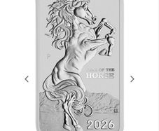 2026 Year of the Horse 1oz Silver bar