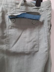 New linen/cotton trousers with tag
