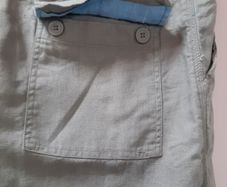 New linen/cotton trousers with tag