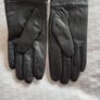 Gloves - Black/Pink Trim - Leather - Size 7.5 Image 3