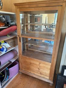 Antique solid wood cabinet