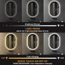 LED Oval Bathroom Mirror  Bluetooth an Anti Fog Image 5
