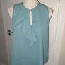 Zara green sleeveless top size small uk10 Image 2