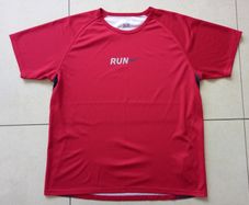Nike Mens DRI-FIT Running T-Shirt Red Large Crew Neck