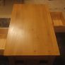 Solid Oak Coffee Table & 2 Matching Lamp Tables Set Image 2