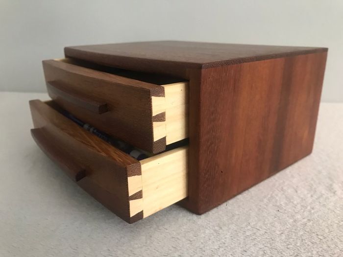 Desktop Organizer - Iroko & Pine