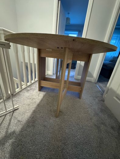 Dining table ALLING 80x100/163 warm oak colour