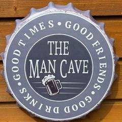 the man cave metal wall bottle cap