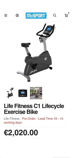 life fitness c1 exercise bike