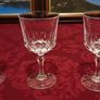 3 Piece Stemmed Crystal Goblets / Wine Glasses Image 4