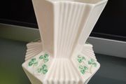 Belleek - Octagonal Shamrock Vase