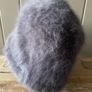 Seeberger womens Gray animal hair blend fuzzy bucket hat with a flower decoration new Image 3