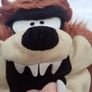 Taz Looney Tunes Soft Toy with Velcro opening pouch for PJs Image 5