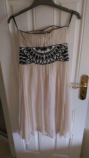 Cream silk dress