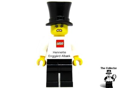 Lego Employee Henriette Enggard Aalbaek Business Card Minifigure Type 2 Very Rare Hard To Find