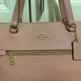 Genuine Coach Pink Leather Tote Bag Image 4