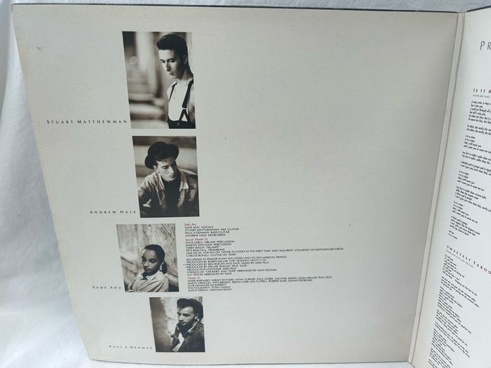 Sade Promise Vinyl LP, Original 1985, Classic 80's Hits, The Sweetest Taboo