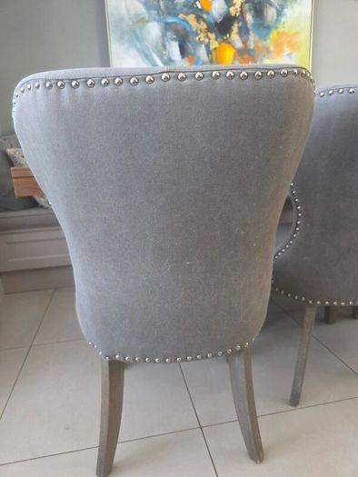 3 Grey Dining chairs