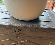 Clay pot colour cream