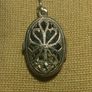 Sterling Silver Locket with Marquesites Image 4