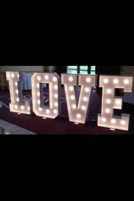 4 foot wedding "LOVE" letters