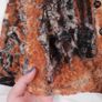 Legatte Jeans Vintage Y2K Grunge Brown Black Abstract Sheer Mesh Flared Sleeve Button Up Shirt Top 14UK/42EU Image 7