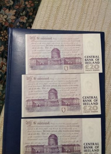 Three  Eire Banknotes  Daniel  O Connell