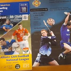 GAA various Hurling league and All Ireland qualifier official match programmes