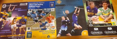 GAA various Hurling league and All Ireland qualifier official match programmes