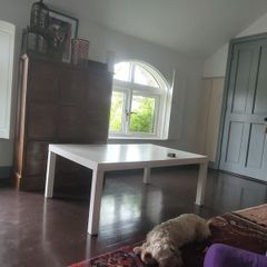 white coffee table 120x30 inches