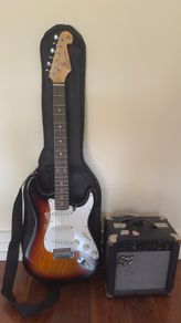Sx electric guitar with 5 watt amp