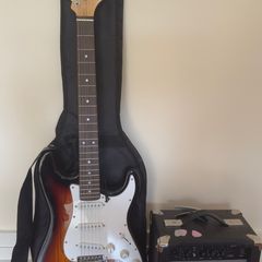 Sx electric guitar with 5 watt amp