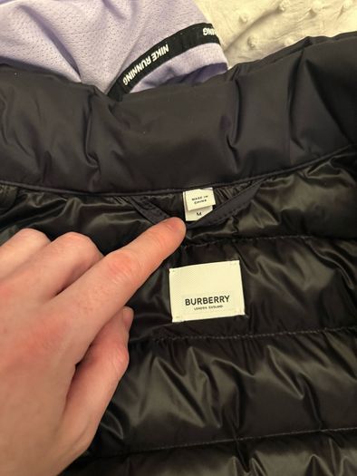 Navy Men's Burberry Jacket
