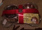 Dog bowl gift set