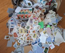 3.5 kg world stamps on paper