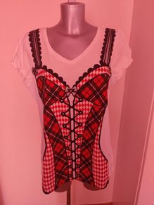 White printed top size UK18 EU46  Perfect condition Postage included