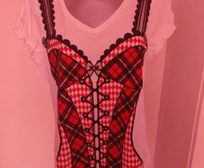 White printed top size UK18 EU46  Perfect condition Postage included