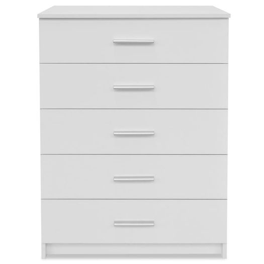 Storage Cabinet Chipboard 71x35x106 cm White