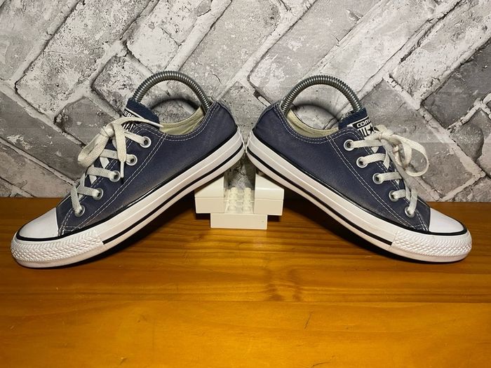Converse All Star Ladies Navy Canvas Lo Top Trainers UK4 EUR36.5