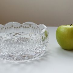 Vintage cut glass crystal bowl