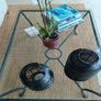 glass coffee table  122cm l x 80 w Image 2
