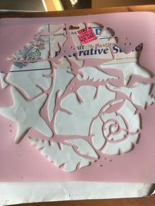 Home decor seashell stencil
