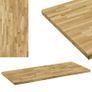 Table Top Solid Oak Wood Rectangular 44 mm 120x60 cm Image 2