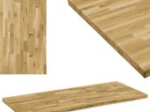 Table Top Solid Oak Wood Rectangular 44 mm 120x60 cm
