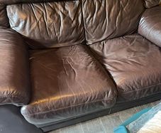 2 seater leather couch