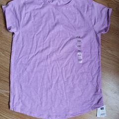 BNWT - Size 31-32 - Age 12-13 Years - A Beautiful Lilac Tee Shirt - Curved Hem - E